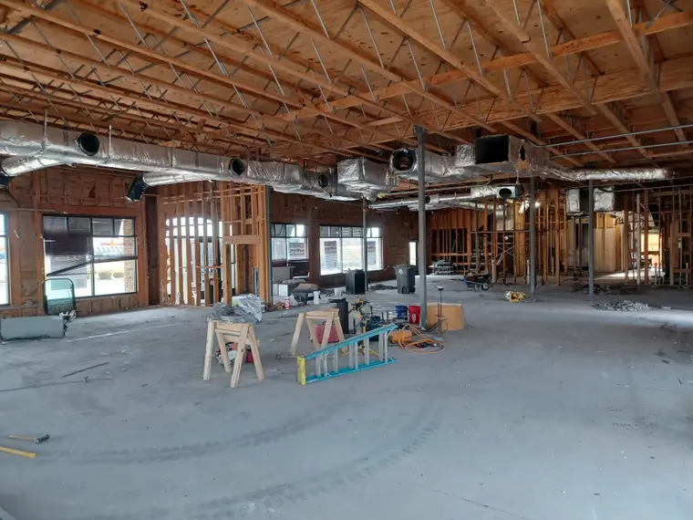 Interior taken back to the studs
