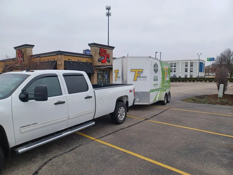 Hauling work by Team Freeman Turf Care in Dayton, Ohio