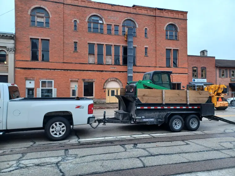 Hauling work by Team Freeman Turf Care in Dayton, Ohio