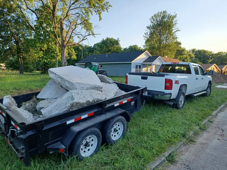 Junk Removal work by Team Freeman Turf Care in Dayton, Ohio