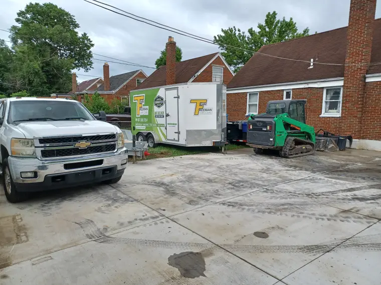 Hauling work by Team Freeman Turf Care in Dayton, Ohio