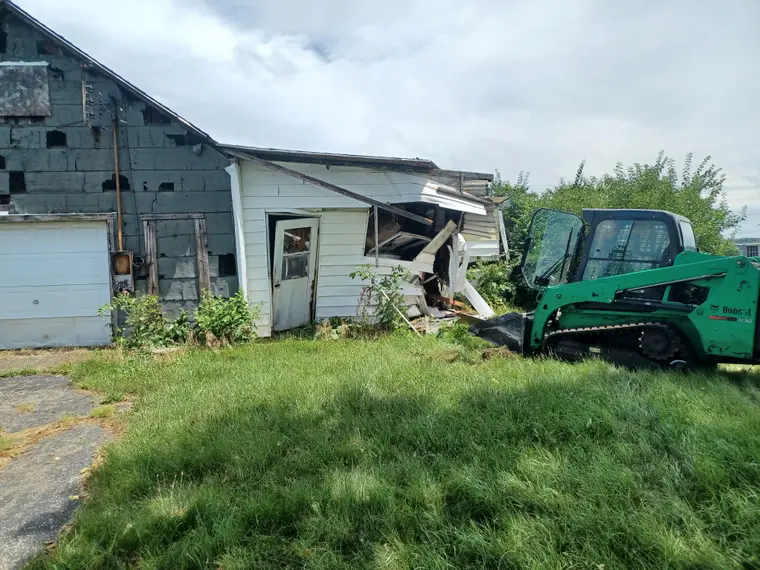 Demolition work by Team Freeman Turf Care in Dayton, Ohio