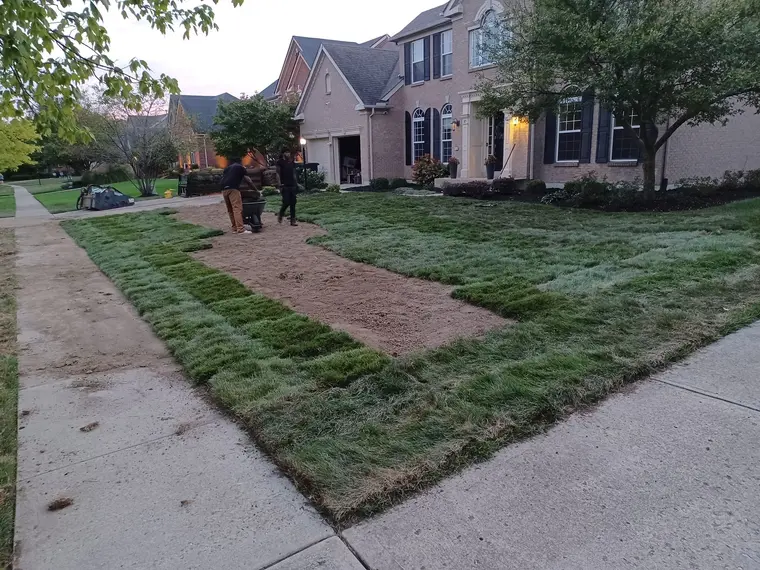 Landscaping work by Team Freeman Turf Care in Dayton, Ohio