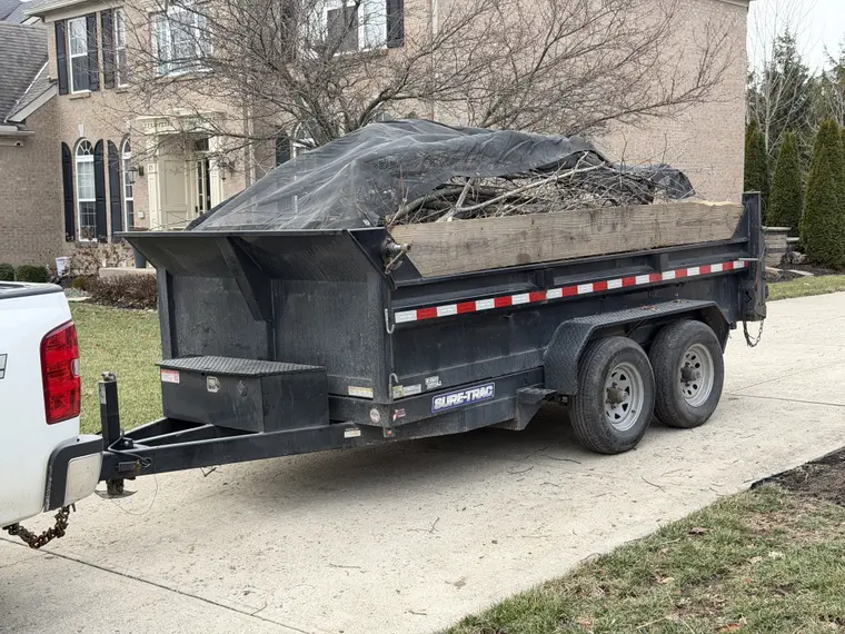 Hauling work by Team Freeman Turf Care in Dayton, Ohio