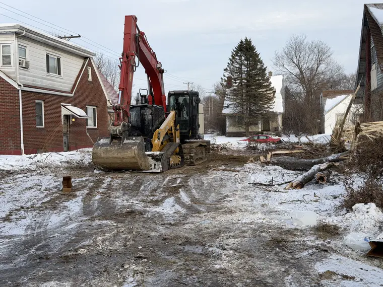 Demolition work by Team Freeman Turf Care in Dayton, Ohio