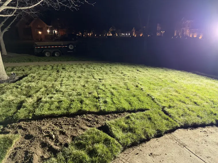 Landscaping work by Team Freeman Turf Care in Dayton, Ohio