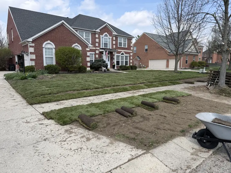 Landscaping work by Team Freeman Turf Care in Dayton, Ohio