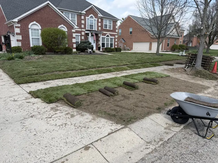 Landscaping work by Team Freeman Turf Care in Dayton, Ohio