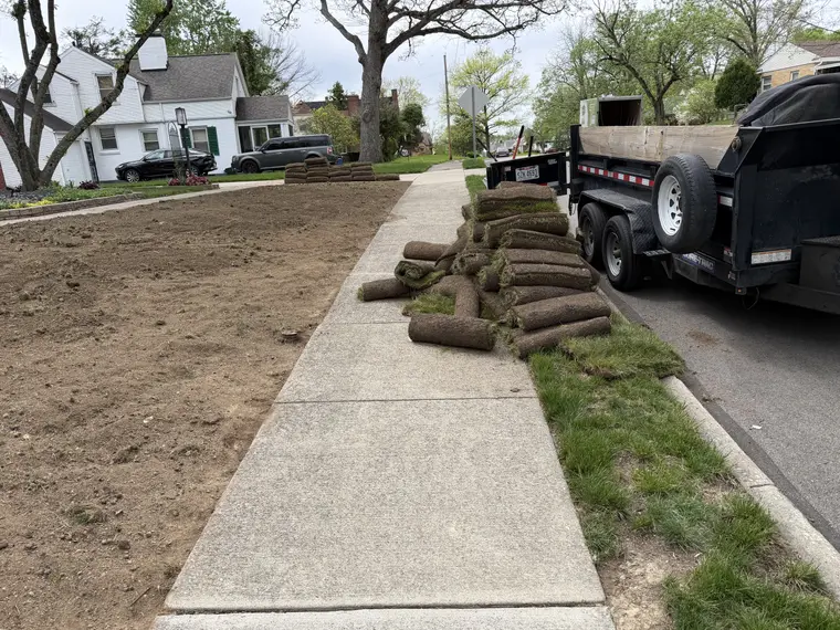 Landscaping work by Team Freeman Turf Care in Dayton, Ohio