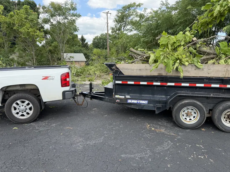 Hauling work by Team Freeman Turf Care in Dayton, Ohio